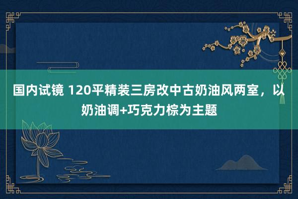 国内试镜 120平精装三房改中古奶油风两室，以奶油调+巧克力棕为主题