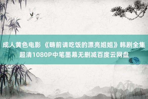 成人黄色电影 《畴前请吃饭的漂亮姐姐》韩剧全集超清1080P中笔墨幕无删减百度云网盘