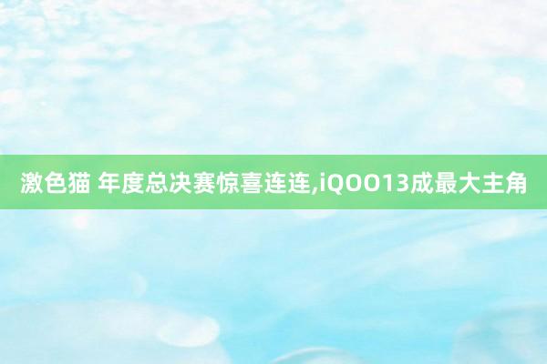 激色猫 年度总决赛惊喜连连，iQOO13成最大主角